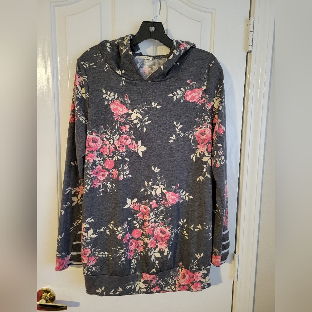 Women's 12PM floral hoodie